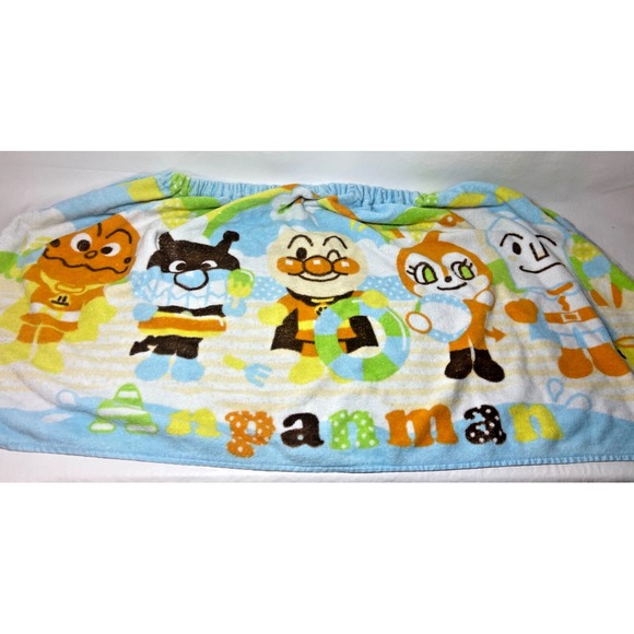 Anpanman‎ Towel Wrap Snaps Characters Anime Cute Japanese 36x19 Kids Waist - Picture 1 of 8